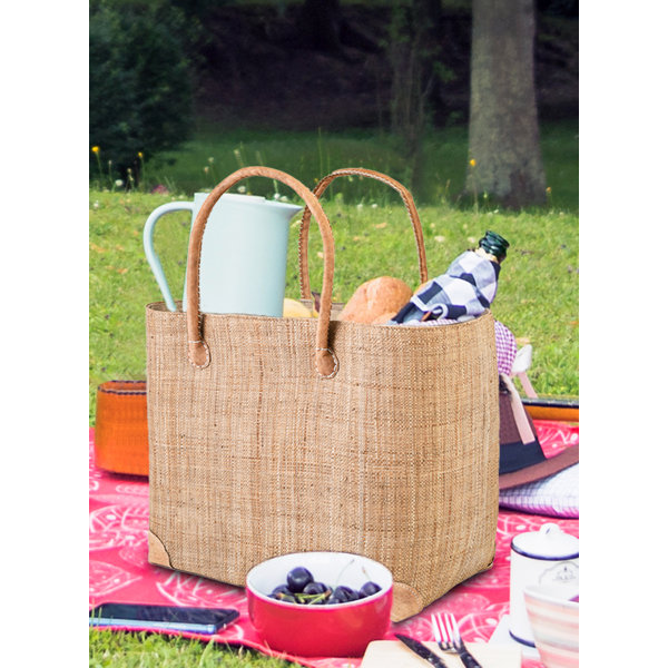 Gracie Oaks Handmade Picnic Tote Bag, Service for 1 Wayfair